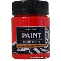 Акриловая краска KolerPark Акриловая глянцевая (красный, 50 мл)