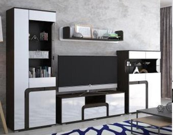 Горизонт Марсель 185x260 см (венге/белый глянец)