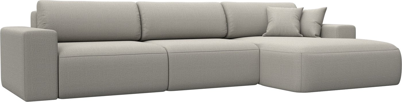 

Угловой диван Лига диванов Лига-036 НПБ Классик Лонг правый 125462 (рогожка амур бежевый)