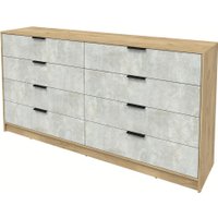 Комод Интерлиния Концепт КТ-К197 (бетон лайт/дуб золотой)