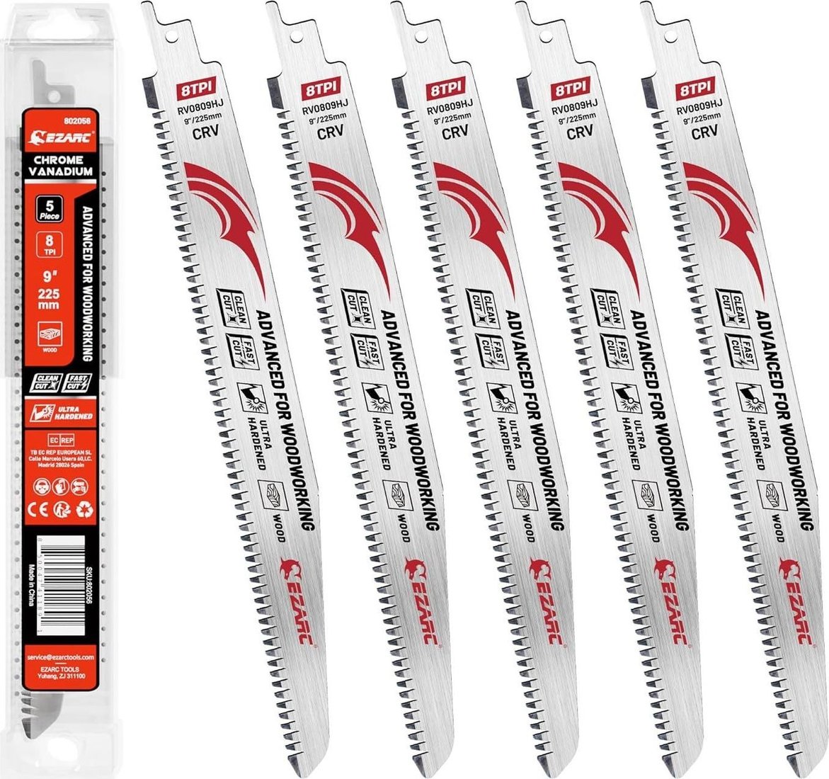 

Набор пильных полотен Ezarc 802056 (5 шт)