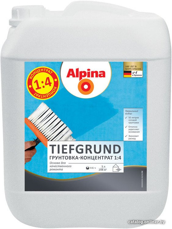Акриловая грунтовка Alpina Tiefgrund (5 л)