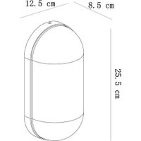 Уличный настенный светильник Arte Lamp Marfik A2481AL-1BR