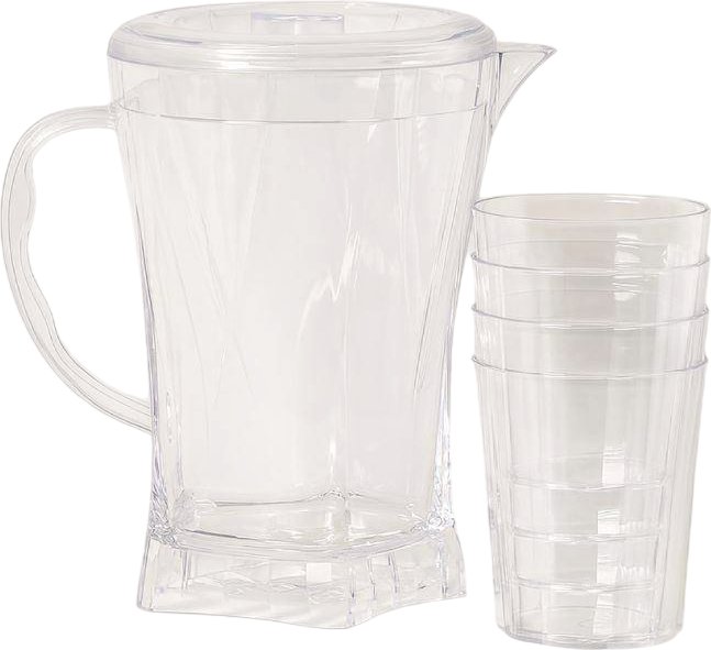 

Набор стаканов для воды и напитков ILikeGift Transparent set 5766-04-0 (white)