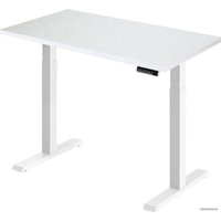 Стол для работы стоя ErgoSmart Electric Desk Compact 1360x800x36 мм (альпийский белый/белый)