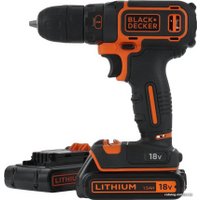 Дрель-шуруповерт Black & Decker BDCDC18B (с 2-мя АКБ, без кейса)