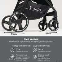 Коляска прогулочная «книга» Bubago Bass Light (черный)