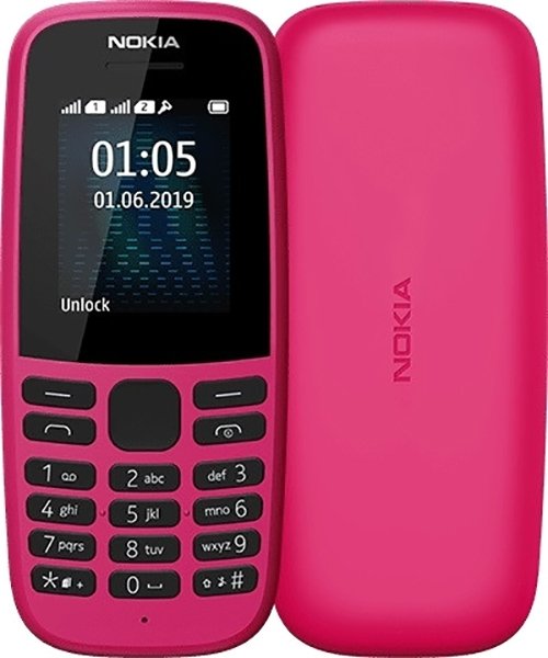

Кнопочный телефон Nokia 105 (2019) TA-1174 (розовый)