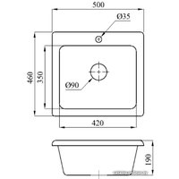 Кухонная мойка БелЭворс Mini (олово)
