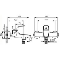 Смеситель Ferro Tiga VerdeLine BTG1VL