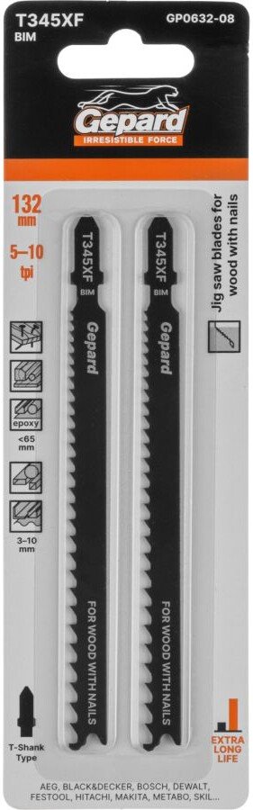 

Набор пильных полотен Gepard GP0632-08