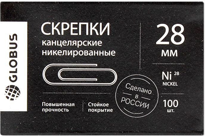 

Скрепки Globus С28-100 НЧ