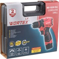Дрель-шуруповерт Wortex BD 1220 DLi 1333699 (с 2-мя АКБ, кейс)