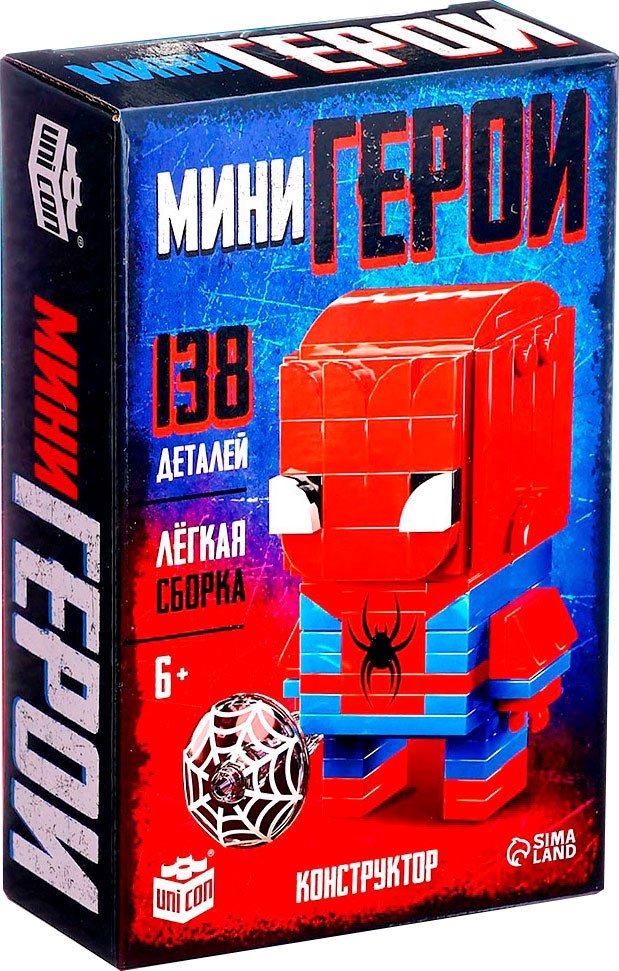 

Конструктор Unicon Мини герои. Герой паук 10230063