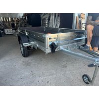 Одноосный прицеп AvtoS A28Р1B (2800x1500x300, R16, ресс. AL-KO, тент 1200мм Аэро)