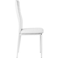 Стул Mio Tesoro Джия DC-060KD (белый/белый)