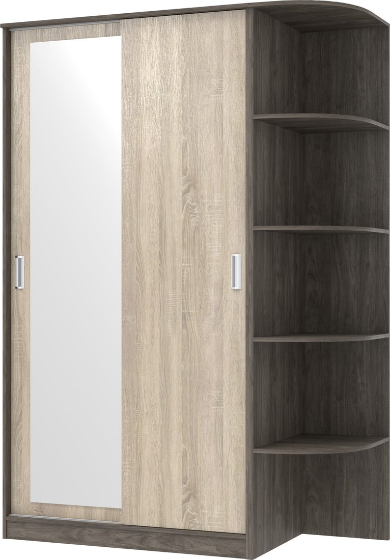 

Шкаф-купе Кортекс-мебель Лагуна ШК04-01 (орех элия/дуб сонома, правая консоль)