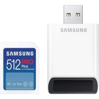 Карта памяти Samsung PRO Plus 2023 SDXC 512GB (с кардридером)