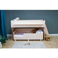 Двухъярусная кровать Красная звезда Р444 Капризун 7 160/180x80 (дуб млечный)