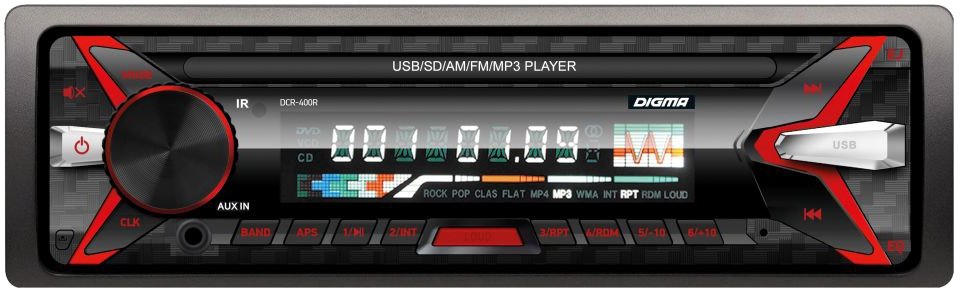 

USB-магнитола Digma DCR-400R