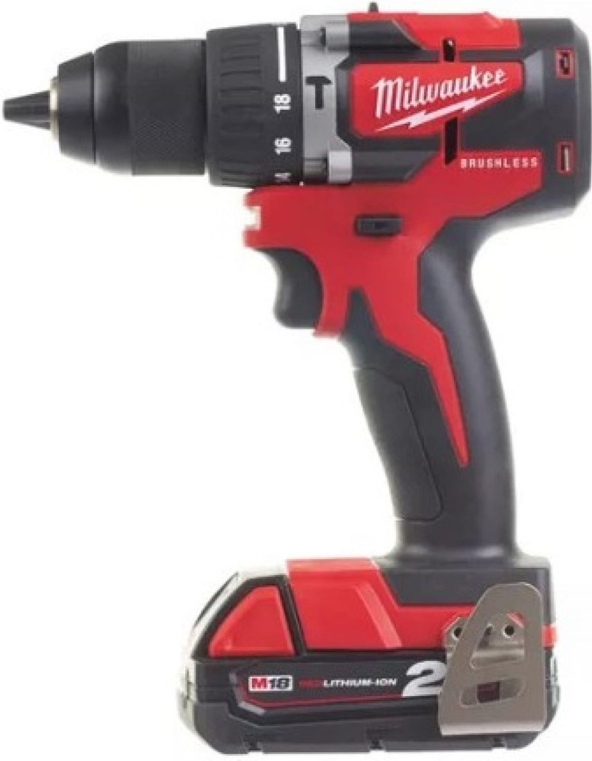 

Ударная дрель-шуруповерт Milwaukee M18 CBLPD-202C 4933464320 (с 2-мя АКБ, кейс)