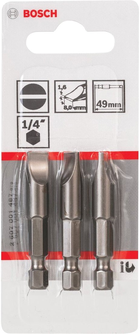 

Бита Bosch 2607001487 3 предмета