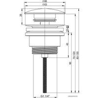 Донный клапан Wellsee Drainage System 182143000 (матовый белый)