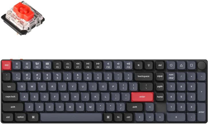 

Клавиатура Keychron K17 Pro K17P-H1-RU (Gateron Low Profile Red)