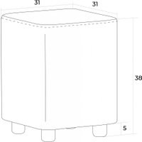 Пуф MONOFIX Бафф (экокожа/кремовый)