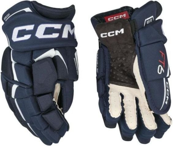 Перчатки CCM FT6 SR JS Gloves Navy/White 14 (сине-белые)