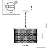 Подвесная люстра Odeon Light Raini 4844/6