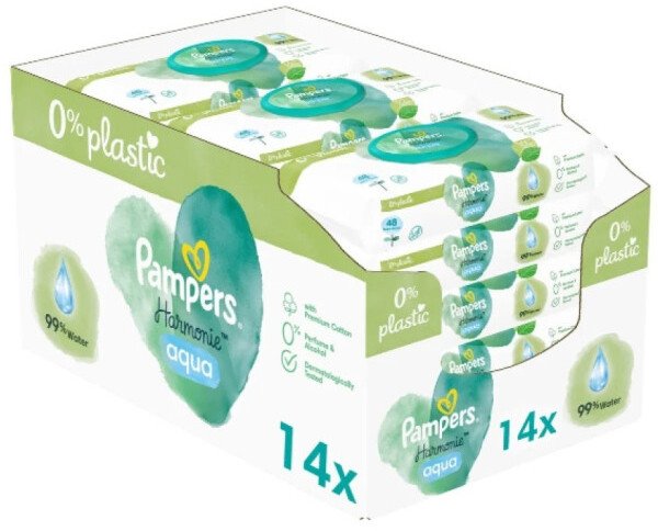 

Влажные салфетки Pampers Harmonie Aqua (14x48 шт)