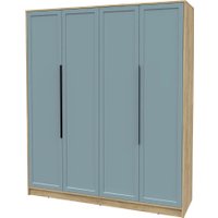 Шкаф распашной Интерлиния Концепт Тренд КТ-Ш4 (дуб золотой/океан)