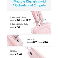 Внешний аккумулятор Anker Zolo A1681 30W 20000mAh (розовый)