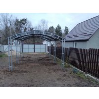 Навес для автомобиля Импласт 3.7х6м 15152 (каркас) в Орше