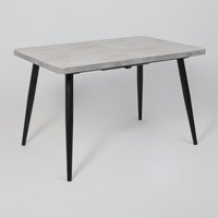 Кухонный стол Мамадома Borg radial-120 раздвижной 120-160х80 (серый сланец/черный)