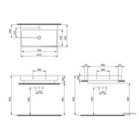 Умывальник Berges Wasserhaus Strati 80x48.5 182007