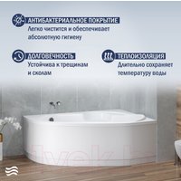 Ванна Lauter Valencia 140x95 2102140R (с ножками и лицевым экраном)