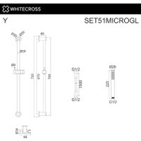 Душевой гарнитур  Whitecross SET51MICROGL (золото)