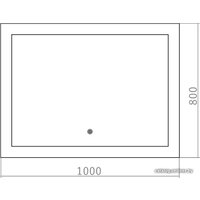  Silver Mirrors Зеркало Норма 100х80 ФР-00001452