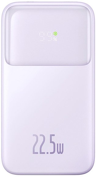

Внешний аккумулятор Baseus Comet Series Dual-Cable Digital Display Fast Charge Power Bank 22.5W 20000mAh (сиреневый)