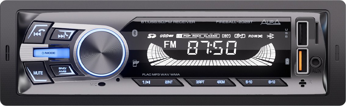 

USB-магнитола Aura Fireball-202BT