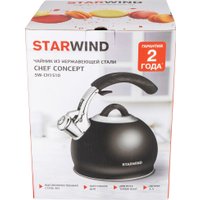 Чайник со свистком StarWind SW-CH1510 (черный)