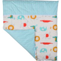 Матрас-кокон Farfello Животные L2 (белый/голубой)