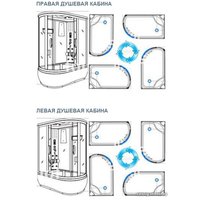 Душевая кабина Coliseum Симпл Т-120 правосторонняя (белый/тонированное стекло)