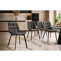 Стул Notta Стронг 589973 (темно-серый/черный, 4 шт)