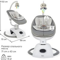 Шезлонг Nuovita Agio AG2 (серебристый/серый)