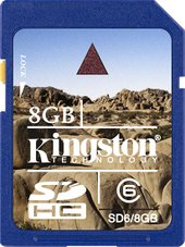 Kingston SDHC 8GB Class 6 (SD6/8GB)