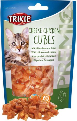Лакомство для кошек Trixie PREMIO Cheese Chicken Cubes (куриные кубики с сыром) 50 г