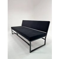 Диван N3 Лофт Модис со спинкой 200x50x82 (черный)